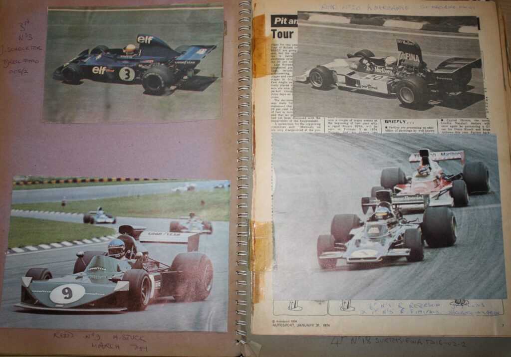 Sample from the archive, 1974 season,